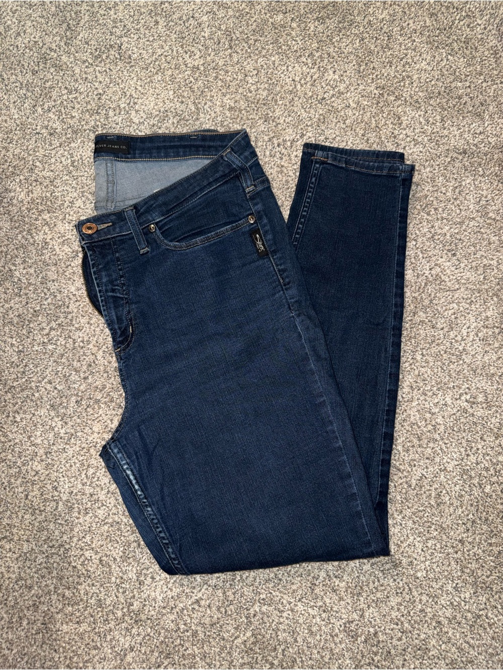 Silver Jeans Women's Skinny Indigo Stretch Denim